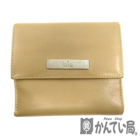 Gucci Double hook Wallet Beige Bifold - Picture 1 of 8
